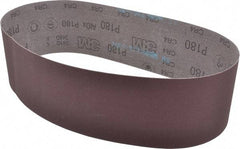 3M - 4" Wide x 36" OAL, 180 Grit, Aluminum Oxide Abrasive Belt - Aluminum Oxide, Very Fine, Coated, X Weighted Cloth Backing, Series 341D - Top Tool & Supply