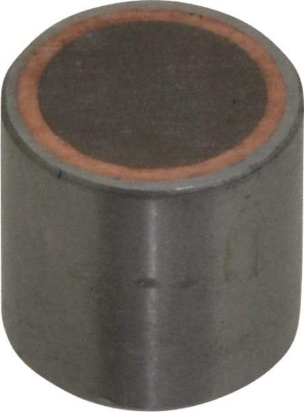 Mag-Mate - 10-32 Thread, 1/2" Diam, 1/2" High, 8 Lb Average Pull Force, Neodymium Rare Earth Pot Magnet - 0.15" Deep Tapped Hole, Steel Pot, Uninsulated - Top Tool & Supply