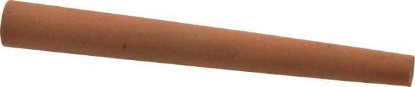 Norton - 4" Long x 1/2" Diam x 1/4" Thick, Aluminum Oxide Sharpening Stone - Round Tapered, Fine Grade - Top Tool & Supply