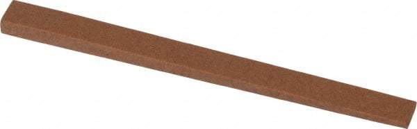 Norton - 4" Long x 5/16" Wide x 1/8" Thick, Aluminum Oxide Sharpening Stone - Taper, Medium Grade - Top Tool & Supply