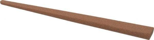 Norton - 4" Long x 3/8" Wide x 1/8" Thick, Aluminum Oxide Sharpening Stone - Taper, Medium Grade - Top Tool & Supply