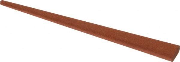 Norton - 4" Long x 3/8" Wide x 1/8" Thick, Aluminum Oxide Sharpening Stone - Taper, Fine Grade - Top Tool & Supply