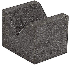 SPI - 90° Angle, Black Granite V-Block - 6" Long x 6" Wide x 6" High, Sold as Matched Pair - Top Tool & Supply