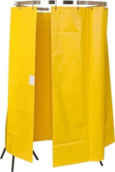 Bradley - 145" Wide x 70" High, Vinyl Plumbed Wash Station Shower Curtain - Includes Curtain Rail & Mounting Bracket - Top Tool & Supply