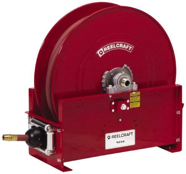 Reelcraft - 75' Spring Retractable Hose Reel - 4,800 psi, Hose Included - Top Tool & Supply