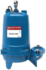 Goulds Pumps - 1 hp, 230 Amp Rating, 230 Volts, Capacitor Start Operation, Sewage Pump - 1 Phase, Cast Iron Housing - Top Tool & Supply