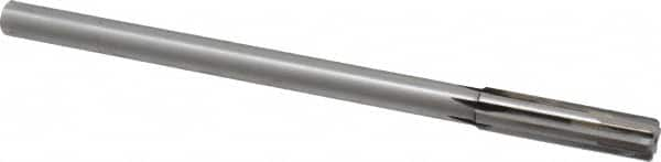 Made in USA - 0.4995" Carbide-Tipped 6 Flute Dowel Pin Chucking Reamer - Top Tool & Supply