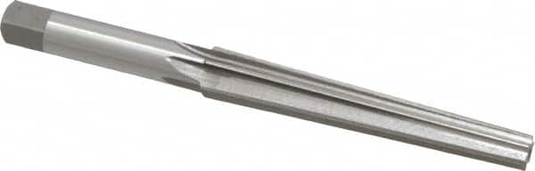 Interstate - 0.2503" Small End, 0.3673" Large End, 5/16" Straight Shank, 2-1/4" Flute, 0MT Morse Taper Reamer - Top Tool & Supply