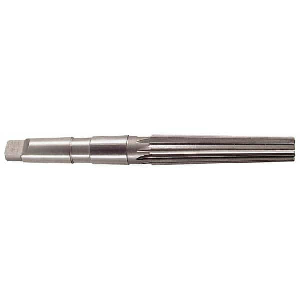 Interstate - 1.4717" Small End, 1.8005" Large End, 1-1/2" Tapered Shank, 6-1/4" Flute, 5MT Morse Taper Reamer - Top Tool & Supply