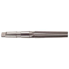 Interstate - 1.4717" Small End, 1.8005" Large End, 1-1/2" Tapered Shank, 6-1/4" Flute, 5MT Morse Taper Reamer - Top Tool & Supply