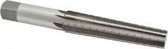 Interstate - 0.7748" Small End, 0.9881" Large End, 7/8" Straight Shank, 4-1/4" Flute, 3MT Morse Taper Reamer - Top Tool & Supply