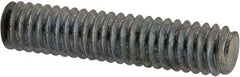 Value Collection - #8-32 3/4" OAL Fully Threaded Stud - Carbon Steel, Zinc-Plated Finish - Top Tool & Supply