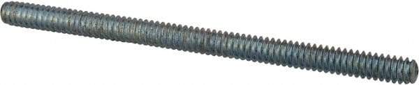 Value Collection - #10-24 3" OAL Fully Threaded Stud - Carbon Steel, Zinc-Plated Finish - Top Tool & Supply