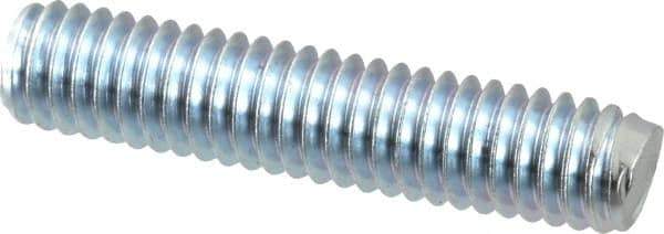 Value Collection - 5/16-18 1-1/2" OAL Fully Threaded Stud - Carbon Steel, Zinc-Plated Finish - Top Tool & Supply