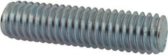 Value Collection - 3/8-16 1-1/2" OAL Fully Threaded Stud - Carbon Steel, Zinc-Plated Finish - Top Tool & Supply