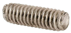 Value Collection - #8-32 1/2" OAL Fully Threaded Stud - Stainless Steel, Plain Finish - Top Tool & Supply