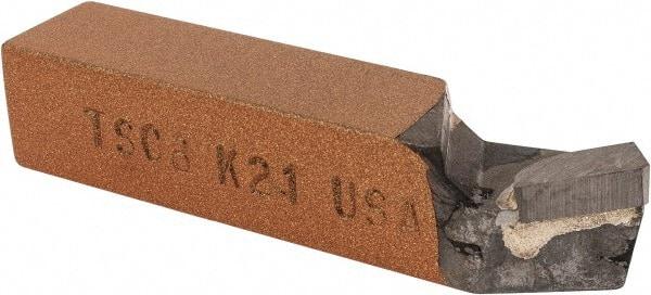 Made in USA - 1/2 x 1/2" Shank, Square Shank Boring Single Point Tool Bit - TSC-8, Grade K21 - Exact Industrial Supply