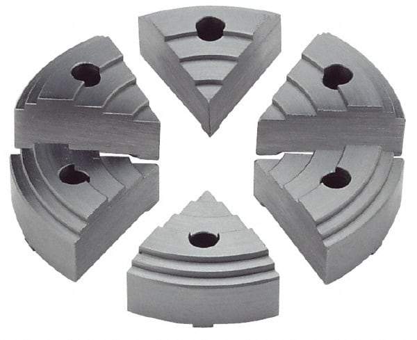 Value Collection - 2.16" Chuck Capacity, JF Attachment, Round Soft Lathe Chuck Jaw - 6 Jaws, Steel - Top Tool & Supply