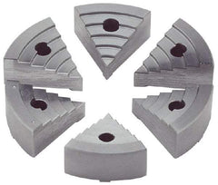 Value Collection - 2" Chuck Capacity, JF Attachment, Round Soft Lathe Chuck Jaw - 6 Jaws, Steel - Top Tool & Supply