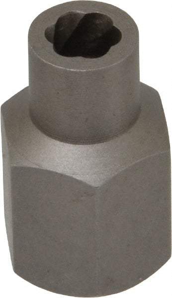 Irwin Hanson - 3/8" Drive Reverse Spiral Flute Hex Bolt Remover - 1/4" Hex, 2" OAL - Top Tool & Supply