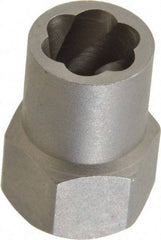 Irwin Hanson - 3/8" Drive Reverse Spiral Flute Hex Bolt Remover - 7/16" Hex, 2" OAL - Top Tool & Supply