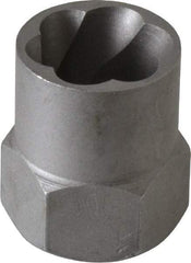 Irwin Hanson - 3/8" Drive Reverse Spiral Flute Hex Bolt Remover - 5/8" Hex, 2" OAL - Top Tool & Supply