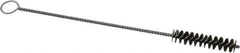 PRO-SOURCE - 2" Long x 7/16" Diam Steel Twisted Wire Bristle Brush - Single Spiral, 8" OAL, 0.006" Wire Diam, 0.11" Shank Diam - Top Tool & Supply