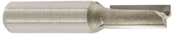 Amana Tool - 1/4" Diam, 1/4" Shank Diam, 1" Length of Cut, 2 Flute Straight Router Bit - 2-7/8" Overall Length, Carbide Tipped - Top Tool & Supply