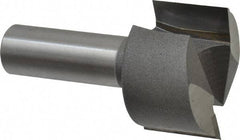 Amana Tool - 1-1/4" Cut Diam, 3/4" Length of Cut, 2 Flute Mortising Edge Profile Router Bit - Carbide-Tipped, 1/2" Shank Diam, 2-1/8" OAL, Uncoated - Top Tool & Supply