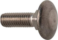 Value Collection - M5x0.8 16mm Length Under Head, Standard Square Neck, Carriage Bolt - Austenitic Grade A2 Stainless Steel, - Top Tool & Supply