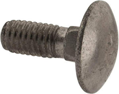 Value Collection - M6x1 16mm Length Under Head, Standard Square Neck, Carriage Bolt - Austenitic Grade A2 Stainless Steel, - Top Tool & Supply