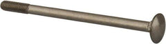 Value Collection - M6x1 100mm Length Under Head, Standard Square Neck, Carriage Bolt - Austenitic Grade A2 Stainless Steel, - Top Tool & Supply