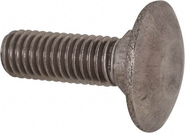 Value Collection - M8x1.25 25mm Length Under Head, Standard Square Neck, Carriage Bolt - Austenitic Grade A2 Stainless Steel, - Top Tool & Supply