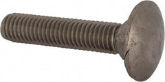 Value Collection - M8x1.25 40mm Length Under Head, Standard Square Neck, Carriage Bolt - Austenitic Grade A2 Stainless Steel, - Top Tool & Supply