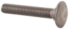 Value Collection - M8x1.25 50mm Length Under Head, Standard Square Neck, Carriage Bolt - Austenitic Grade A2 Stainless Steel, - Top Tool & Supply