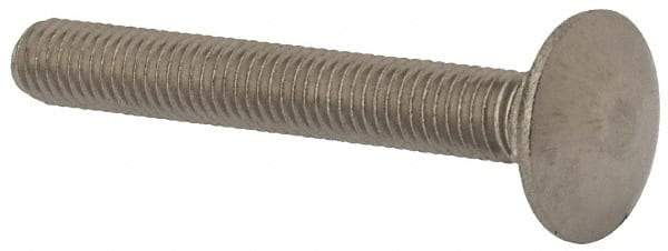 Value Collection - M8x1.25 60mm Length Under Head, Standard Square Neck, Carriage Bolt - Austenitic Grade A2 Stainless Steel, - Top Tool & Supply