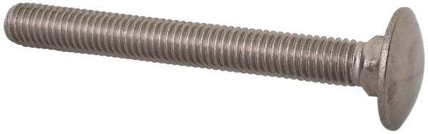 Value Collection - M8x1.25 70mm Length Under Head, Standard Square Neck, Carriage Bolt - Austenitic Grade A2 Stainless Steel, - Top Tool & Supply