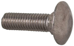 Value Collection - M10x1.5 35mm Length Under Head, Standard Square Neck, Carriage Bolt - Austenitic Grade A2 Stainless Steel, - Top Tool & Supply