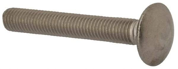 Value Collection - M10x1.5 70mm Length Under Head, Standard Square Neck, Carriage Bolt - Austenitic Grade A2 Stainless Steel, - Top Tool & Supply