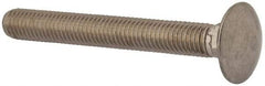 Value Collection - M10x1.5 80mm Length Under Head, Standard Square Neck, Carriage Bolt - Austenitic Grade A2 Stainless Steel, - Top Tool & Supply