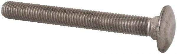 Value Collection - M10x1.5 90mm Length Under Head, Standard Square Neck, Carriage Bolt - Austenitic Grade A2 Stainless Steel, - Top Tool & Supply