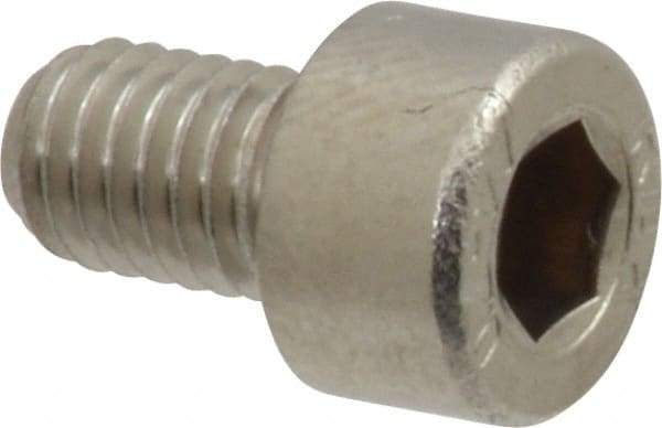 Value Collection - M5x0.80 Metric Coarse Hex Socket Drive, Socket Cap Screw - Grade 316 & Austenitic A4 Stainless Steel, Uncoated, Fully Threaded, 8mm Length Under Head - Top Tool & Supply