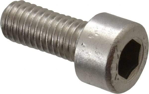 Value Collection - M5x0.80 Metric Coarse Hex Socket Drive, Socket Cap Screw - Grade 316 & Austenitic A4 Stainless Steel, Uncoated, Fully Threaded, 12mm Length Under Head - Top Tool & Supply