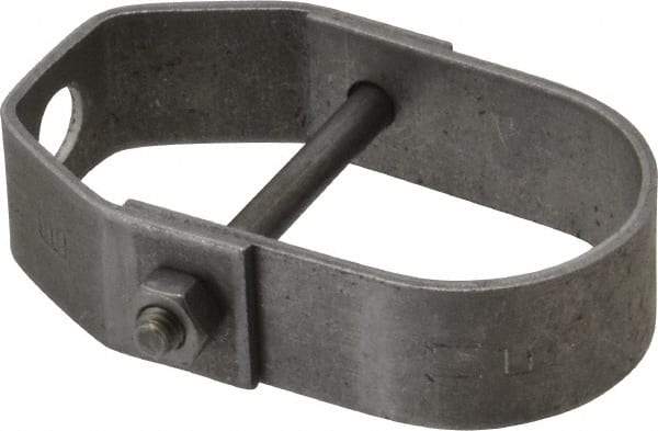 Empire - 1-1/4" Pipe, 3/8" Rod, Carbon Steel Adjustable Clevis Hanger - Black - Top Tool & Supply