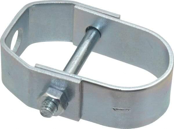 Empire - 1" Pipe, 3/8" Rod, Carbon Steel Adjustable Clevis Hanger - Electro Galvanized - Top Tool & Supply