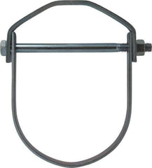 Empire - 5" Pipe, 5/8" Rod, Carbon Steel Adjustable Clevis Hanger - Electro Galvanized - Top Tool & Supply