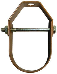 Empire - 3-1/2" Pipe, 1/2" Rod, Carbon Steel Adjustable Clevis Hanger - Copper Plated - Top Tool & Supply