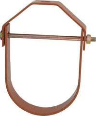 Empire - 4" Pipe, 5/8" Rod, Carbon Steel Adjustable Clevis Hanger - Copper Plated - Top Tool & Supply