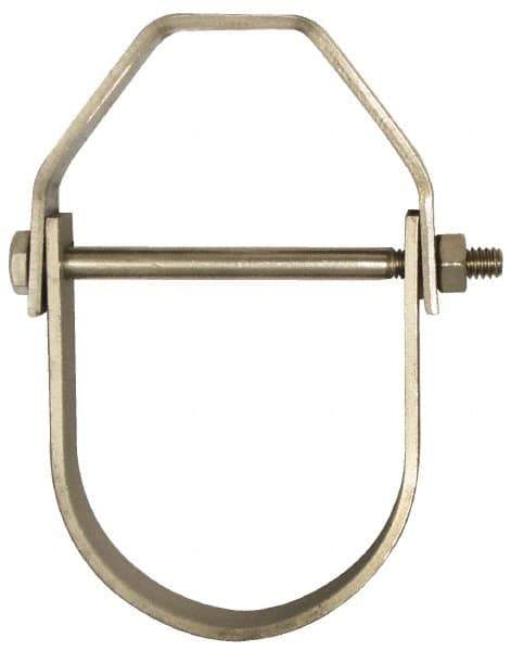 Empire - 1-1/4" Pipe, 3/8" Rod, Grade 304 Stainless Steel Adjustable Clevis Hanger - Top Tool & Supply