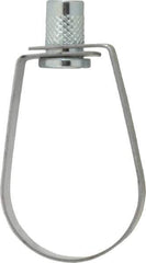 Empire - 1-1/4" Pipe, 3/8" Rod, Carbon Steel Emlok Swivel Ring Hanger - Pre-Galvanized, 600 Lb Capacity - Top Tool & Supply